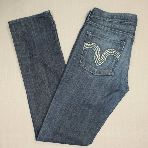7 For All Mankind Kate Straight Leg Jeans Size 31 - Picture 4 of 9